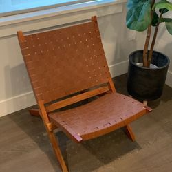 Mid Century Modern Woven Lounge Chair