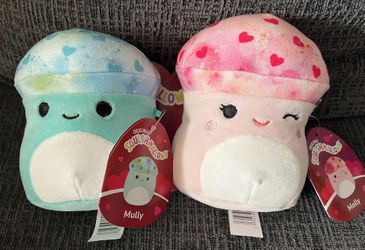 Squishmallow Mully And Molly 5” Mushroom Pair