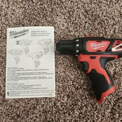 Milwaukee 2407-20 M12 3/8" Cordless Drill/Driver (Tool Only)