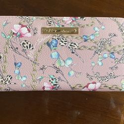 Betsey Johnson Pink Floral Print Wallet