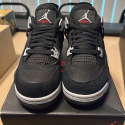 Jordan 4 Black Canvas