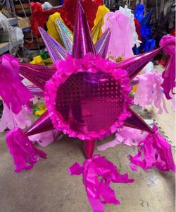 Hot pink tambor star pinata