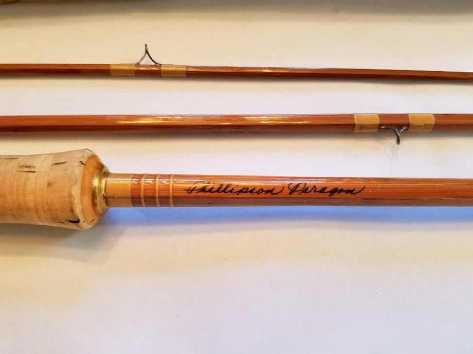 Phillipson Paragon 9' Bamboo Fishing Trout Rod with Original Tube & Sackcloth case
