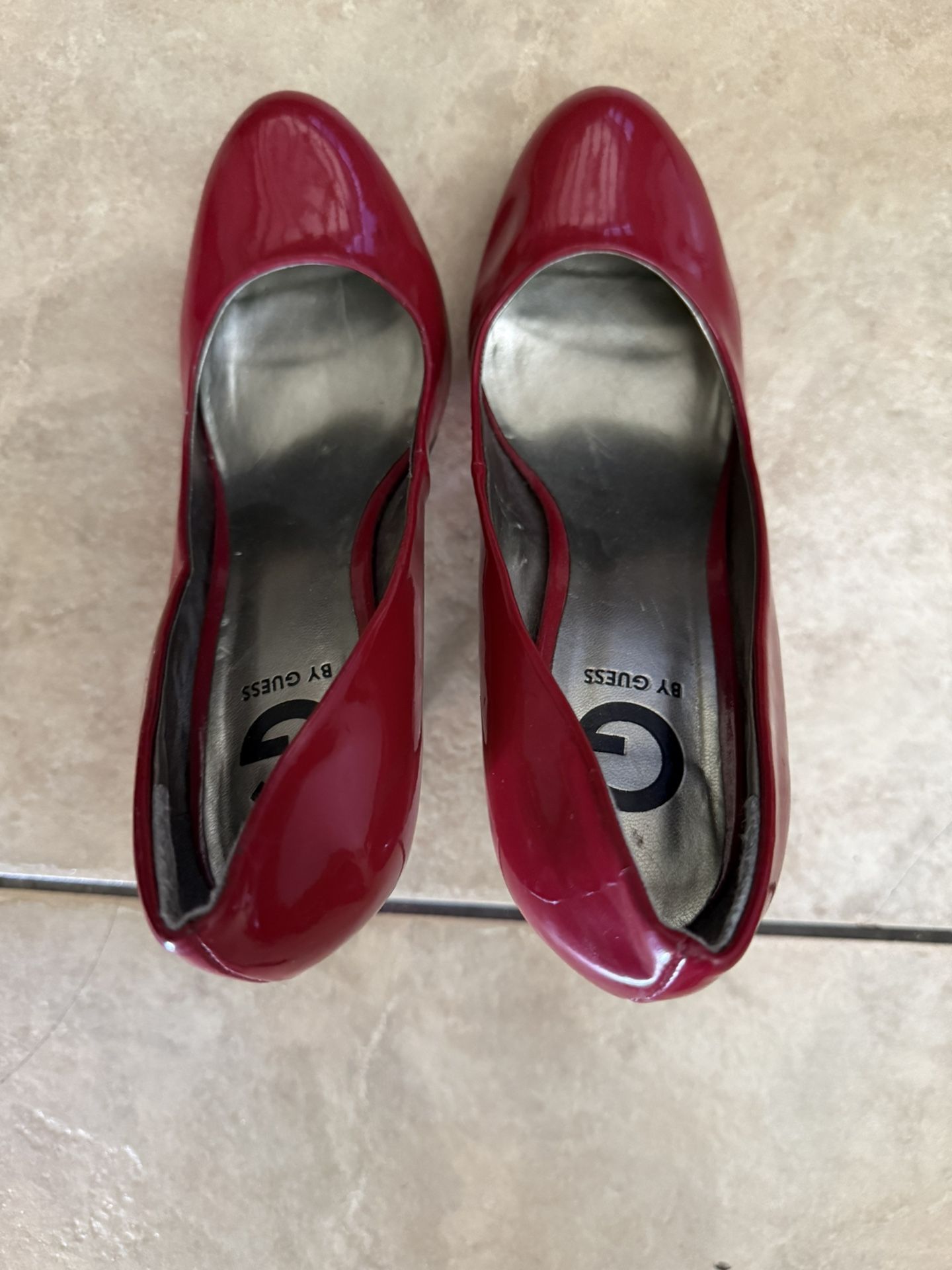 Guess Red Patent Leather Pumps