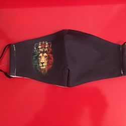 Rasta Colors Lion Facemask