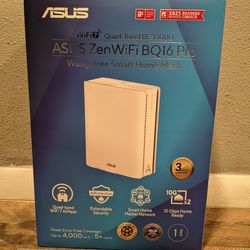 New Asus ZenWiFi BQ16 Pro BE30000 Quad Band WiFi 7 Router w/ 10Gbps Ports, Mesh, VPN