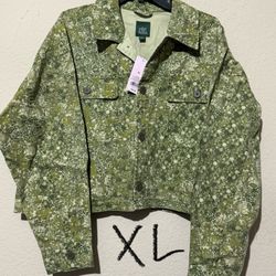 New Women’s Wild Fable Floral Cropped Jacket 