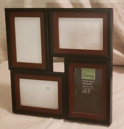 Canopy Black/Walnut Finish Photo Frame
