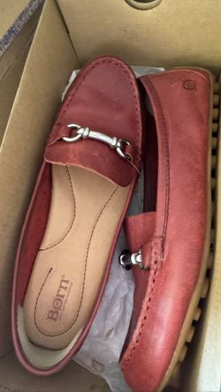 Born Casual Slip On Shoes, Brick Red 10