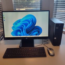 FAST FAST ACER Aspire/10th Gen/16GB Ram/512GB SSD HD/WiFi/Windows 11/Office/HP 25" HD Monitor/Keyboard/Mouse