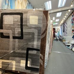 5x7 Area Rugs Carpet Rugs Modern Design Thick Colors Gray Black White 