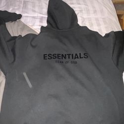 Essentials Fear Of God Black Hoodie 2XLarge Brand New