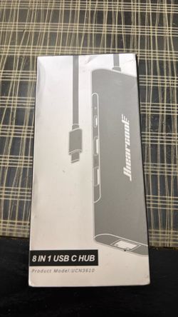Hiearcool USB C Hub, USB C Dock, 4K@60Hz HDMI, 1Gbps Ethernet, Space Gray 100W PD, USB 3.0 5Gbps ports and SD/TF slots in a durable plug-and-play alum