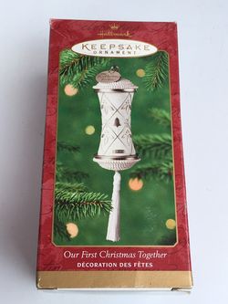 Hallmark Our First Christmas Together - Time Capsule Christmas Ornament from 2000 Holiday Season Collectible Figurine