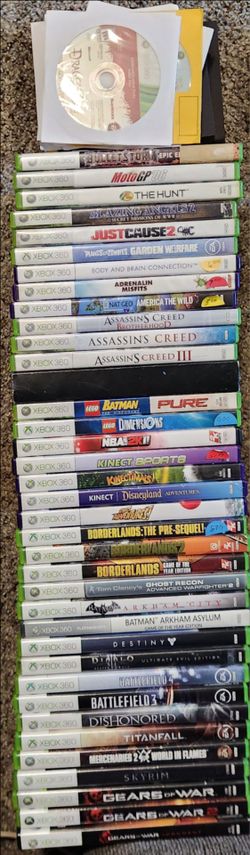 60+ Xbox 360 Video Games