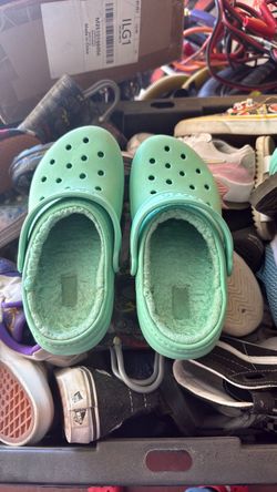 Crocs with fur
