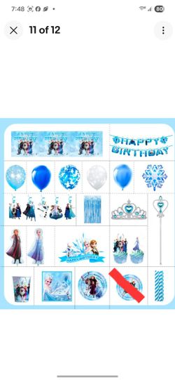 FROZEN ANNA & ELSA HAPPY BIRTHDAY 🎂 PACKAGE