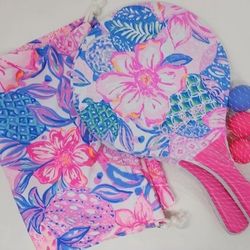 Brand New Lilly Pulitzer Paddleball Set