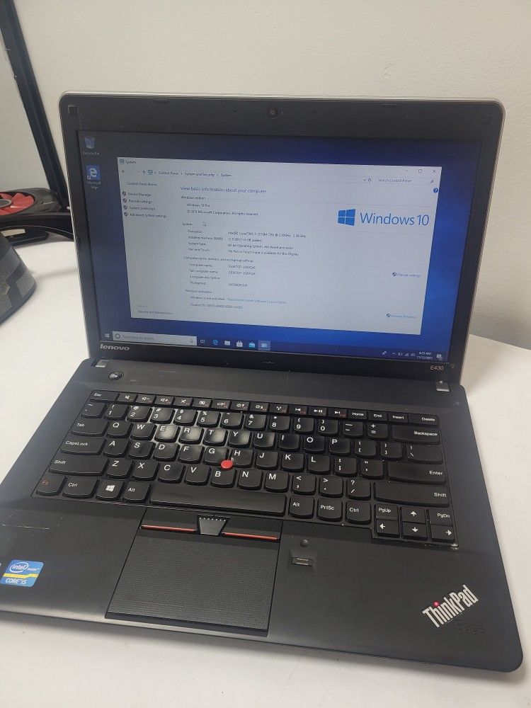 LENOVO THINKPAD E430 WITH CORE i5 AND 12G MEMORY WITH DVD DRIVE (LAP2)