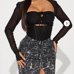 Fashion Nova corset top 
