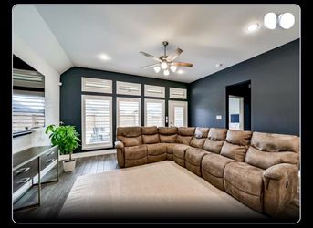 Lazboy sectional and rug
