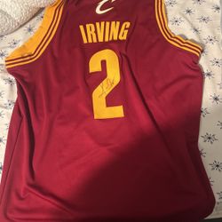 Signed Kyrie Irving cavaliers Jersey 