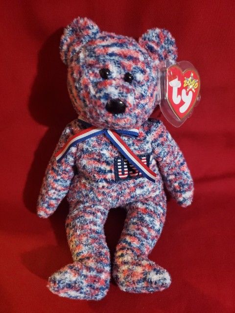 TY Beanie Babies USA Bear