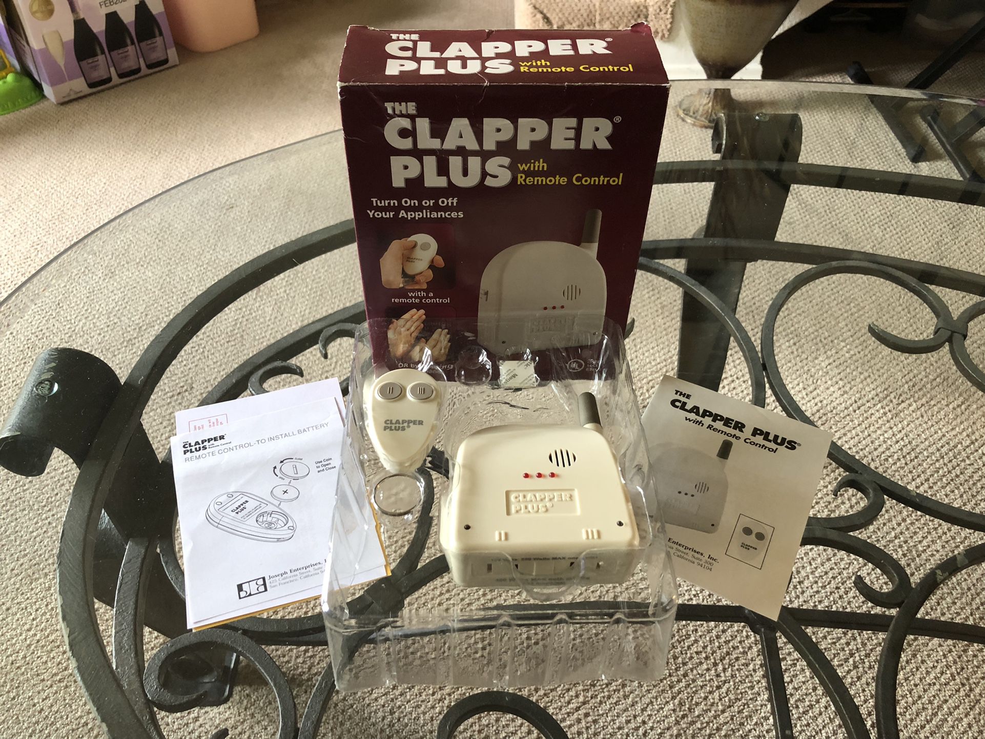 The Clapper Plus with Remote Control-“Clap On-Clap Off”-Never Used