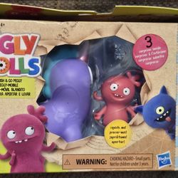 Ugly Dolls Squish & Peggy Figures With Surprise Figure Inside 