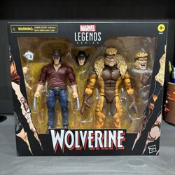 Wolverine 50th Anniversary Marvel Legends Logan and Sabretooth Action Figure Two-Pack