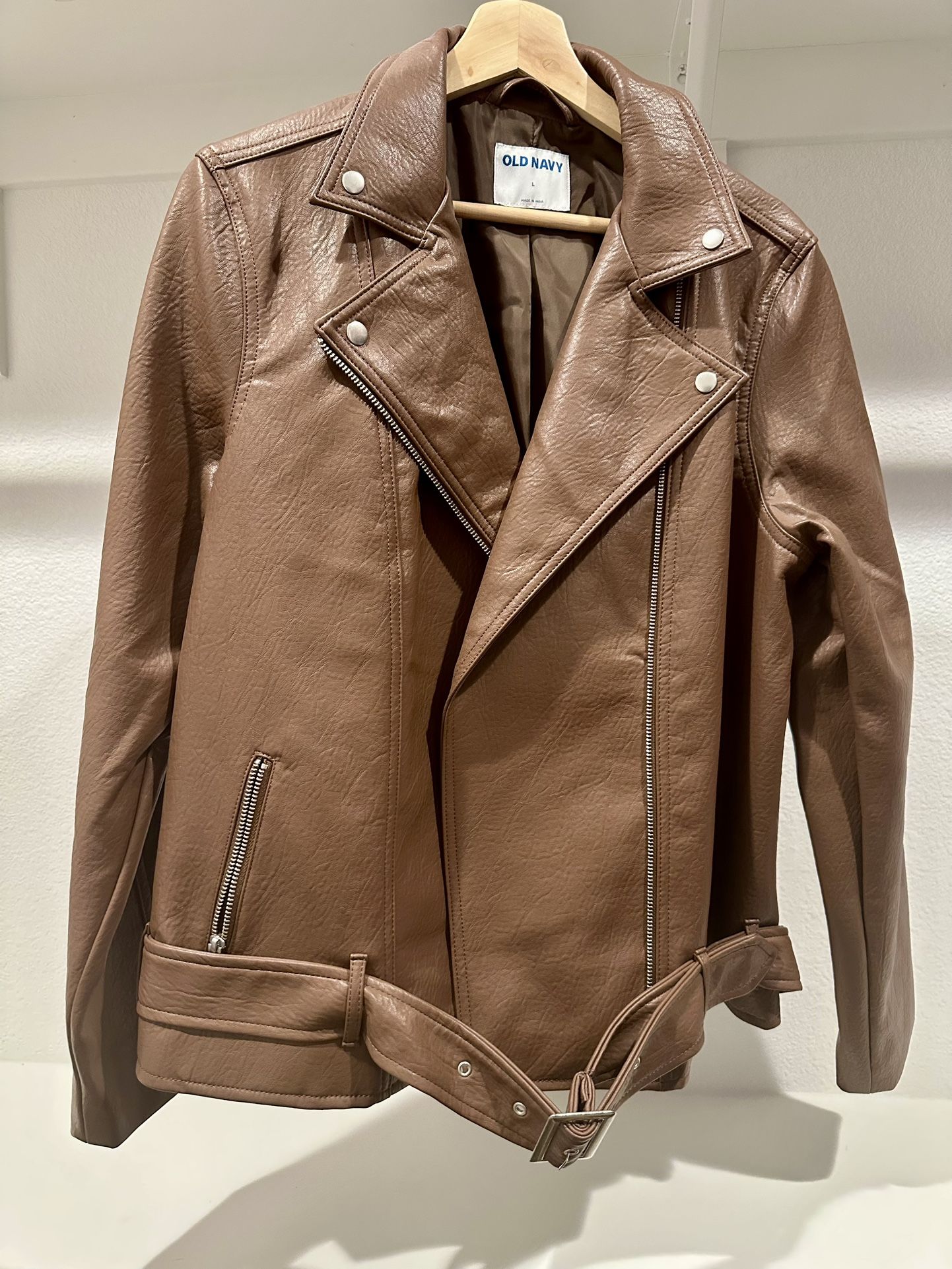 Brand New Old Navy Leather Jacket - Size L