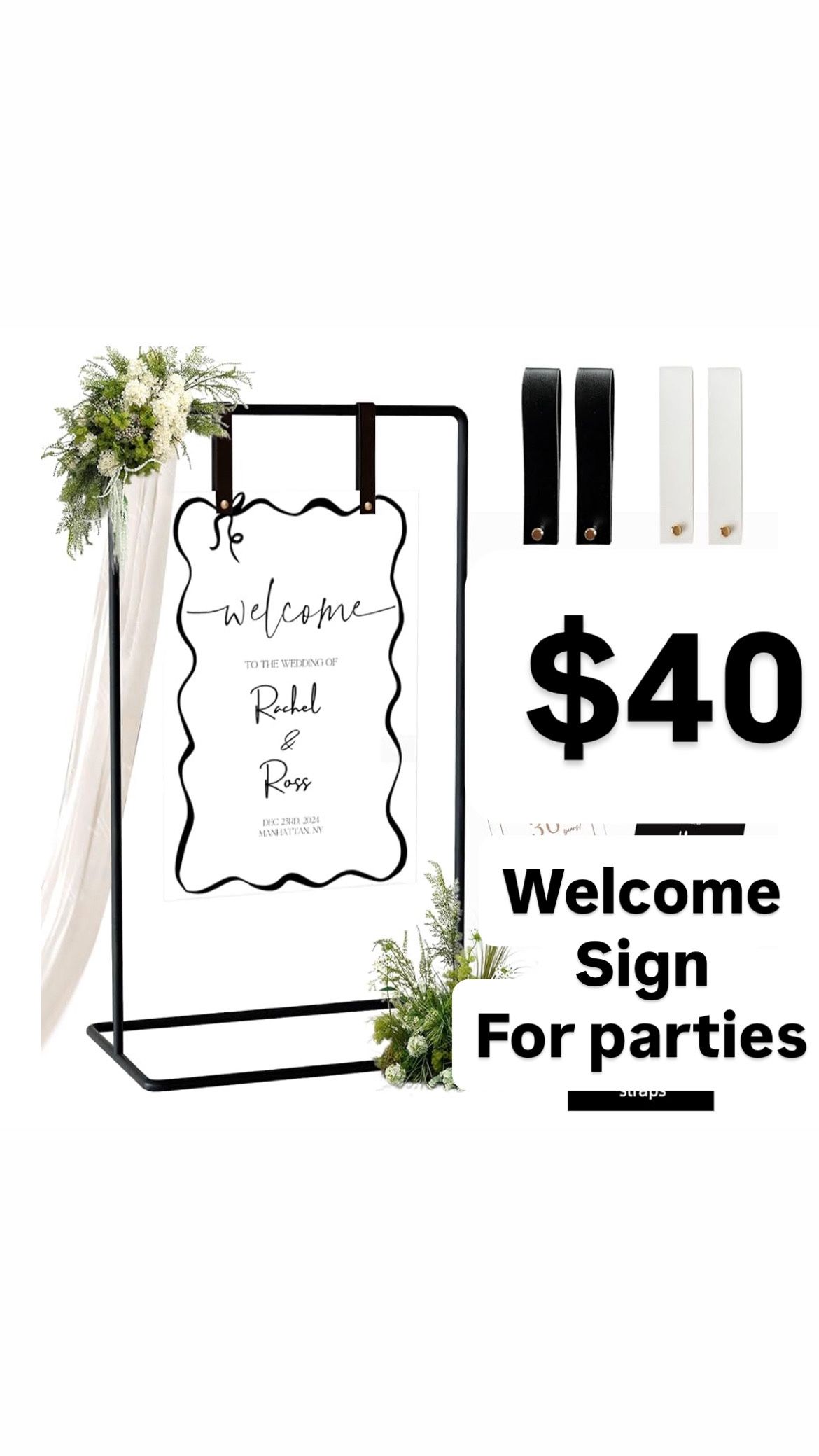 Sign Holder For Events Parties