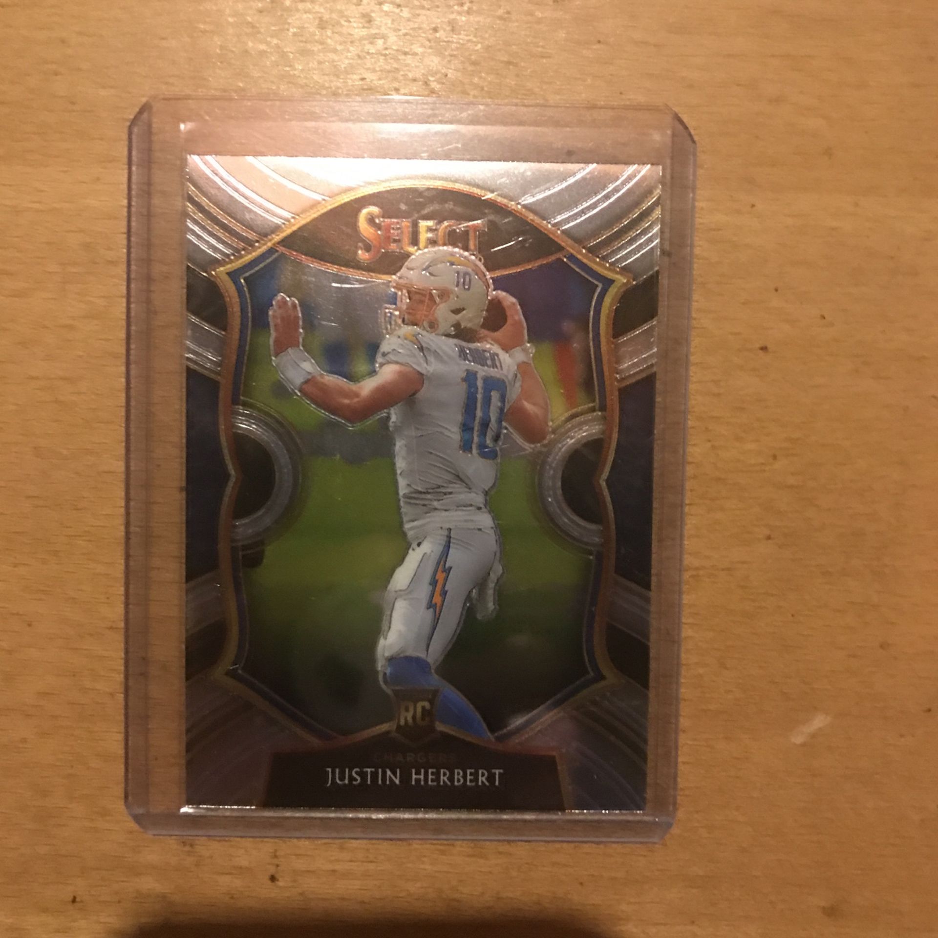2020 SELECT JUSTIN HERBERT CONCOURSE ROOKIE CARD