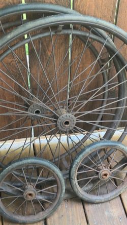Early 1900 s metal wheels