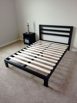 Bed frame and mattress