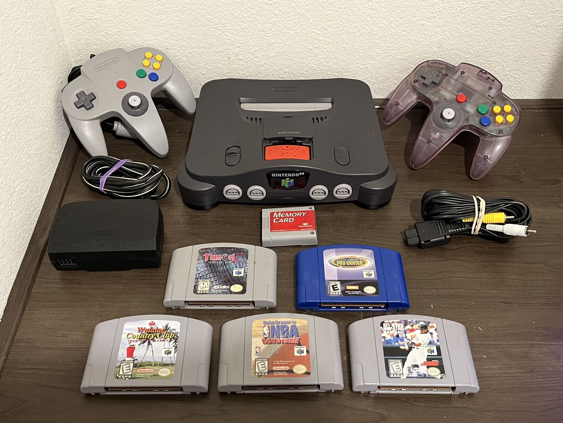 N64 Atomic Purple Set W/Expansion Pak Video Game Bundle