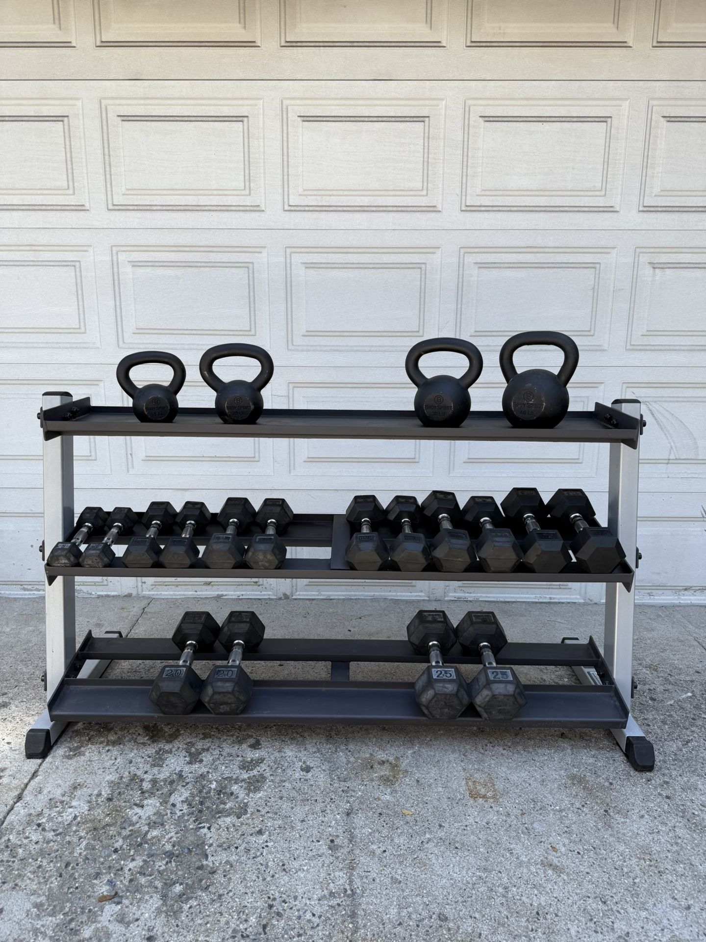 Dumbbells and kettlebells 