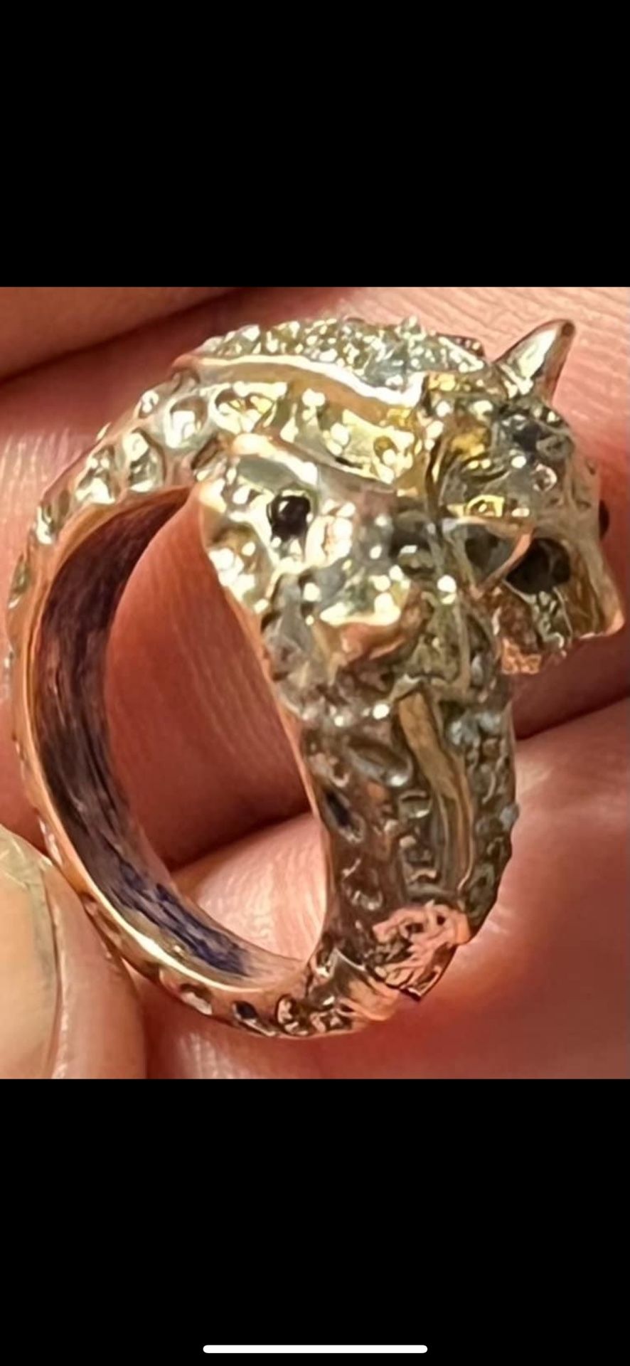 Vintage Hardy Bypass Ring Panther Ring