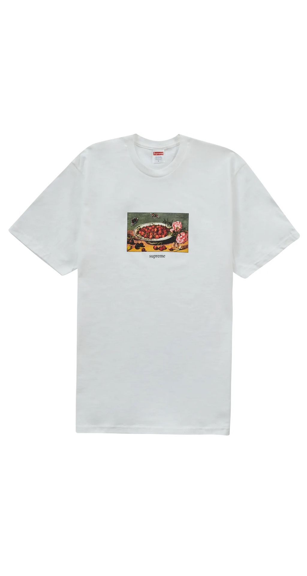 SUPREME “STRAWBERRIES” TEE WHITE SIZE MEDIUM