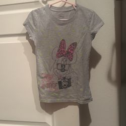 Girls, Disney, Minnie, mouse shirt, size 4