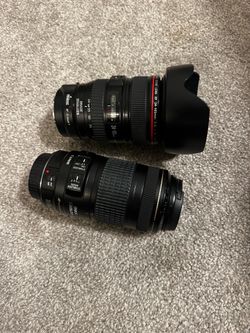 2 Canon lenses for sale! In good condition, I am upgrading to Sony!