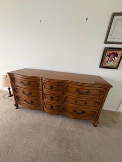 Solid wood dresser