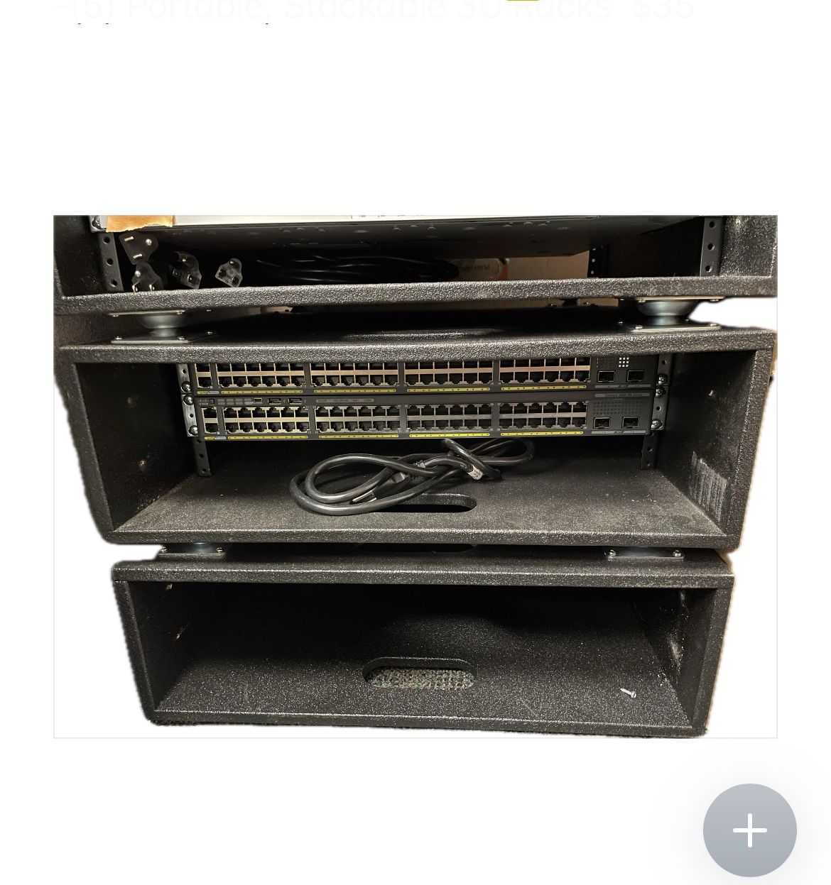 Portable, Stackable 3U Racks For Networking 