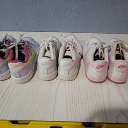 Gris Nike Air Force 1 Size 2.5  Lot Of 3 