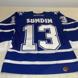 Mats Sundin Toronto Maple Leafs Jersey Mens Small Clean Blue Sewn Mic Koho Nhl