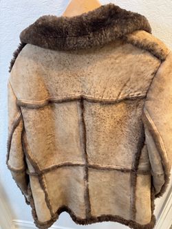 Authentic vintage 70s real shearling coat