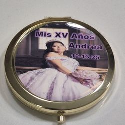 Recuerdos Para Quinceañera Sweet 15,16 Espejos Grabados Engraved Keepsakes 
