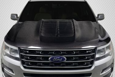 Blemished 2016-2019 Ford Explorer Carbon Creations GT500 Look Hood - 1 Piece