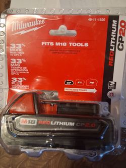 Milwaukee 18v 2.0 battery brand new