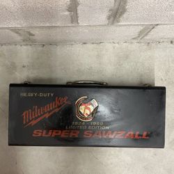 Milwaukee Super Sawzall 75th Anniversary Collectors Ed. 6537-75 With Case